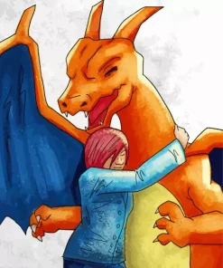 Charizard Hugging Diamond Painting