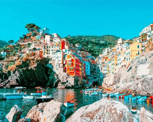 Cinque Terre Italy Diamond Painting