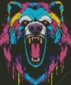 Colorful Bear Diamond Painting