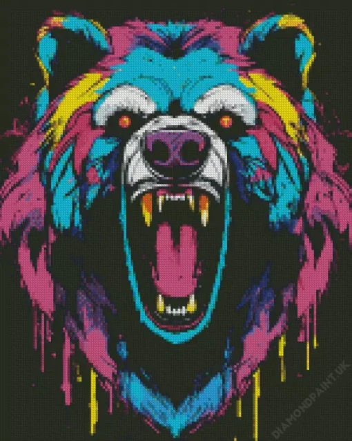 Colorful Bear Diamond Painting