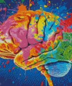 Colorful Brain Art Diamond Painting