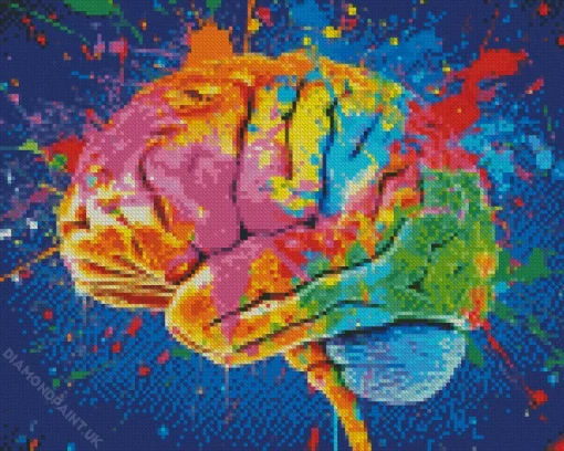 Colorful Brain Art Diamond Painting