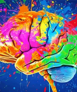 Colorful Brain Art Diamond Painting