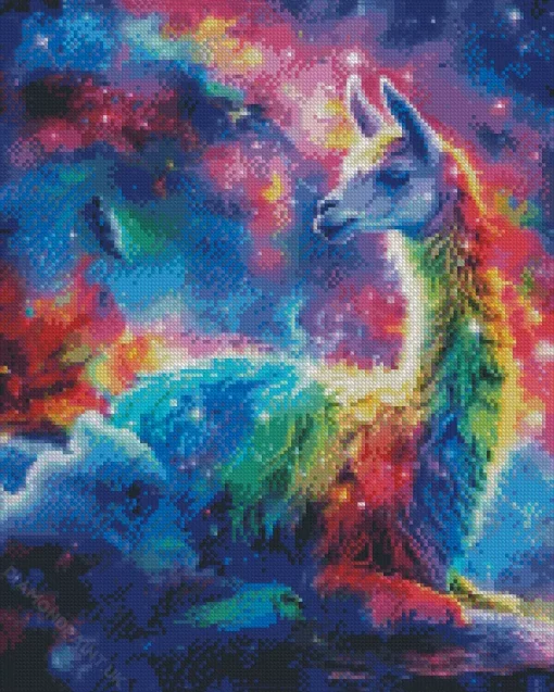 Colorful Llama Diamond Painting