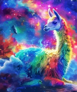 Colorful Llama Diamond Painting