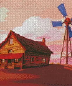 Courage The Cowardly Dog House Diamond Painting