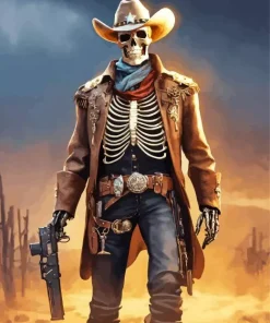 Cowboy Skeleton Diamond Painting