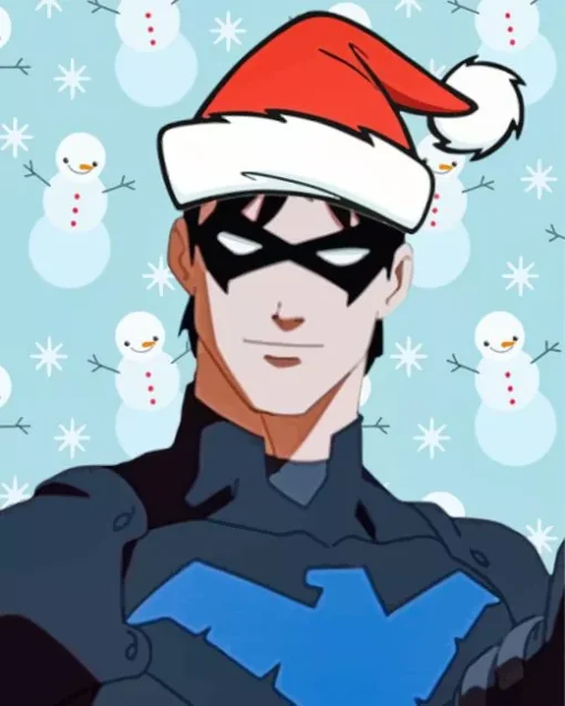 Dick Grayson Christmas Art Diamond Painting