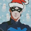 Dick Grayson Christmas Art Diamond Painting