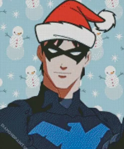 Dick Grayson Christmas Art Diamond Painting