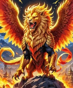 Griffin Lion Diamond Painting