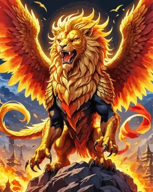 Griffin Lion Diamond Painting