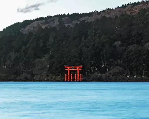 Hakone Shinto Shrine Diamond Painting