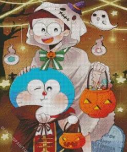 Halloween Doraemon Diamond Painting