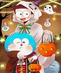 Halloween Doraemon Diamond Painting