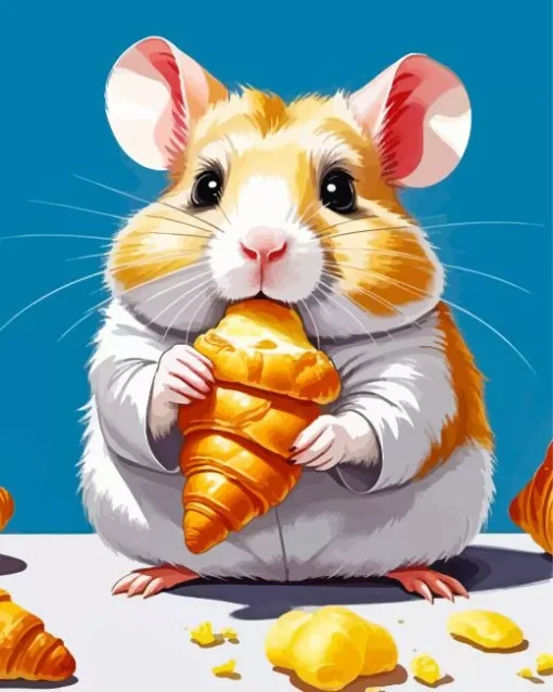 Hamster Eating Diamond Painting