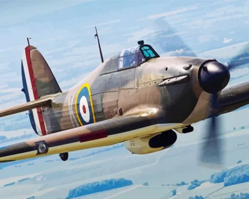 Hawker Hurricane Diamond Painting