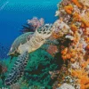 Hawksbill Sea Turtle Diamond Painting