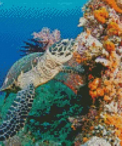 Hawksbill Sea Turtle Diamond Painting