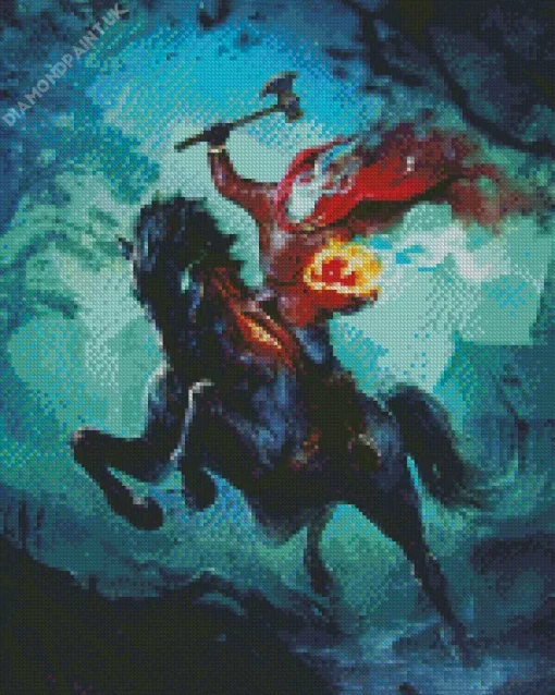 Headless Horseman Diamond Painting