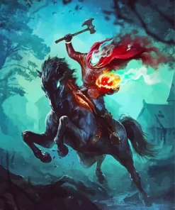 Headless Horseman Diamond Painting