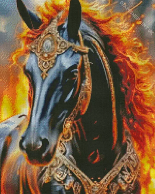 Hell Horse Diamond Painting