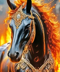 Hell Horse Diamond Painting