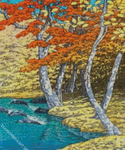 Herfst In Oirase Hasui Kawase Diamond Painting