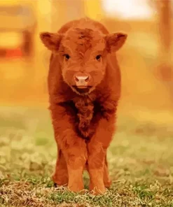 Highland Baby Cow Diamond Painting