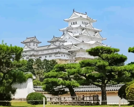 Himeji Castle Diamond Painting