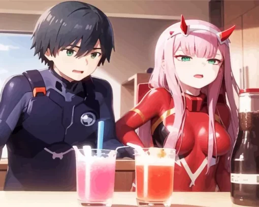 Hiro And Zero Two Diamond Painting