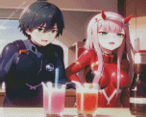 Hiro And Zero Two Diamond Painting