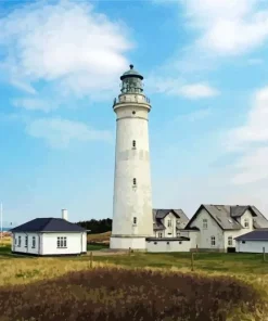 Hirtshals Fyr Lighthouse Diamond Painting