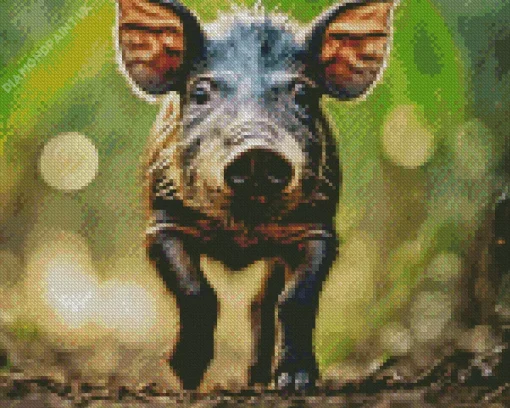 Hog Baby Animal Diamond Painting