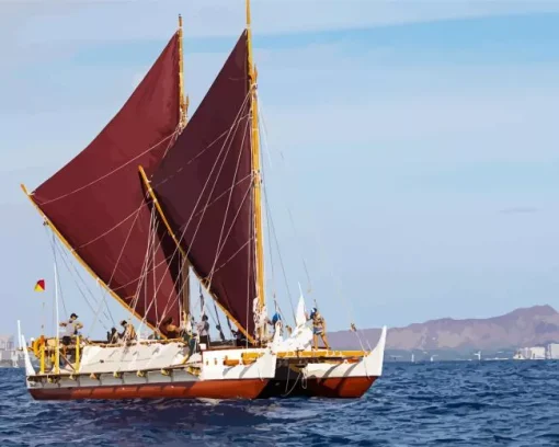 Hokulea Boat Diamond Painting