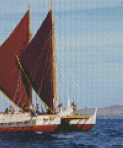 Hokulea Boat Diamond Painting