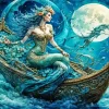 Mermaid On Boat Diamond Painting