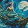 Mermaid On Boat Diamond Painting