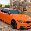 Orange Bmw Lava Diamond Painting