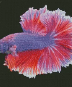 Purple Fish Diamond Painting