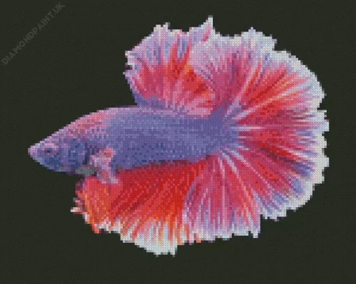 Purple Fish Diamond Painting