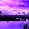 Purple Landscape Diamond Painting