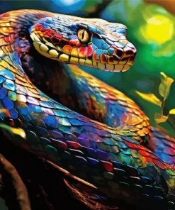 Rainbow Snake Diamond Painting