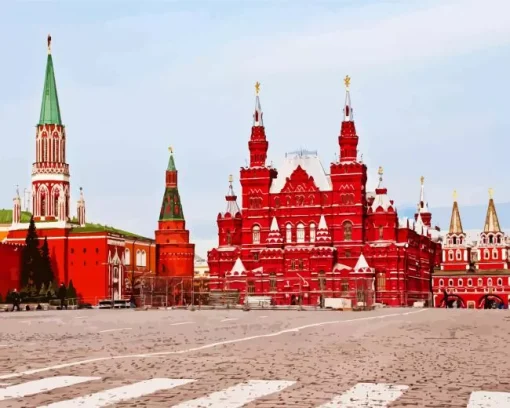 Red Square Moscow Diamond Painting