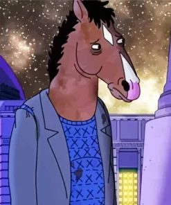 Sad Bojack Diamond Painting