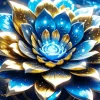 Shiny Magical Flower Diamond Painting