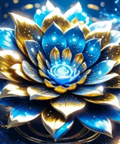 Shiny Magical Flower Diamond Painting