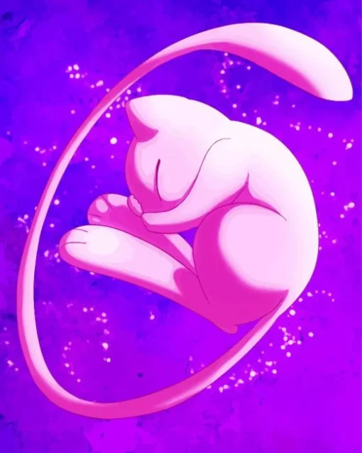 Sleepy Mew Diamond Painting