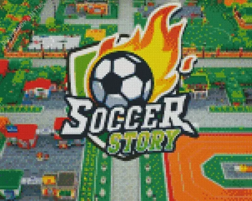 Soccer Story Game Diamond Painting