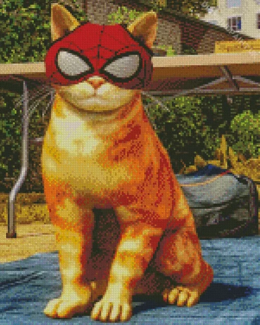 Spider Cat Art Diamond Painting